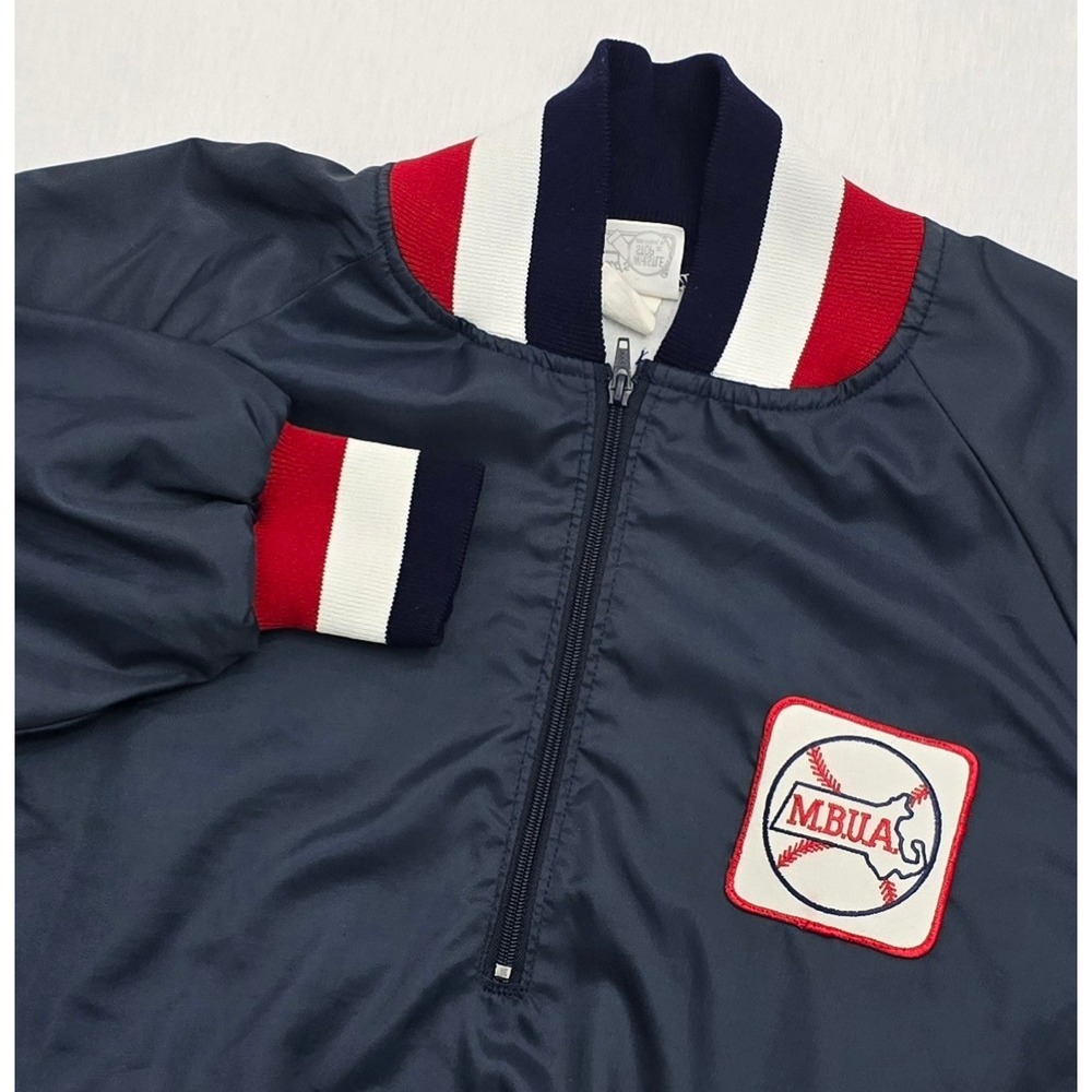 Honigs Whistle Stop Vintage MBUA Baseball Umpire Pullover Jacket Navy Mens XL
